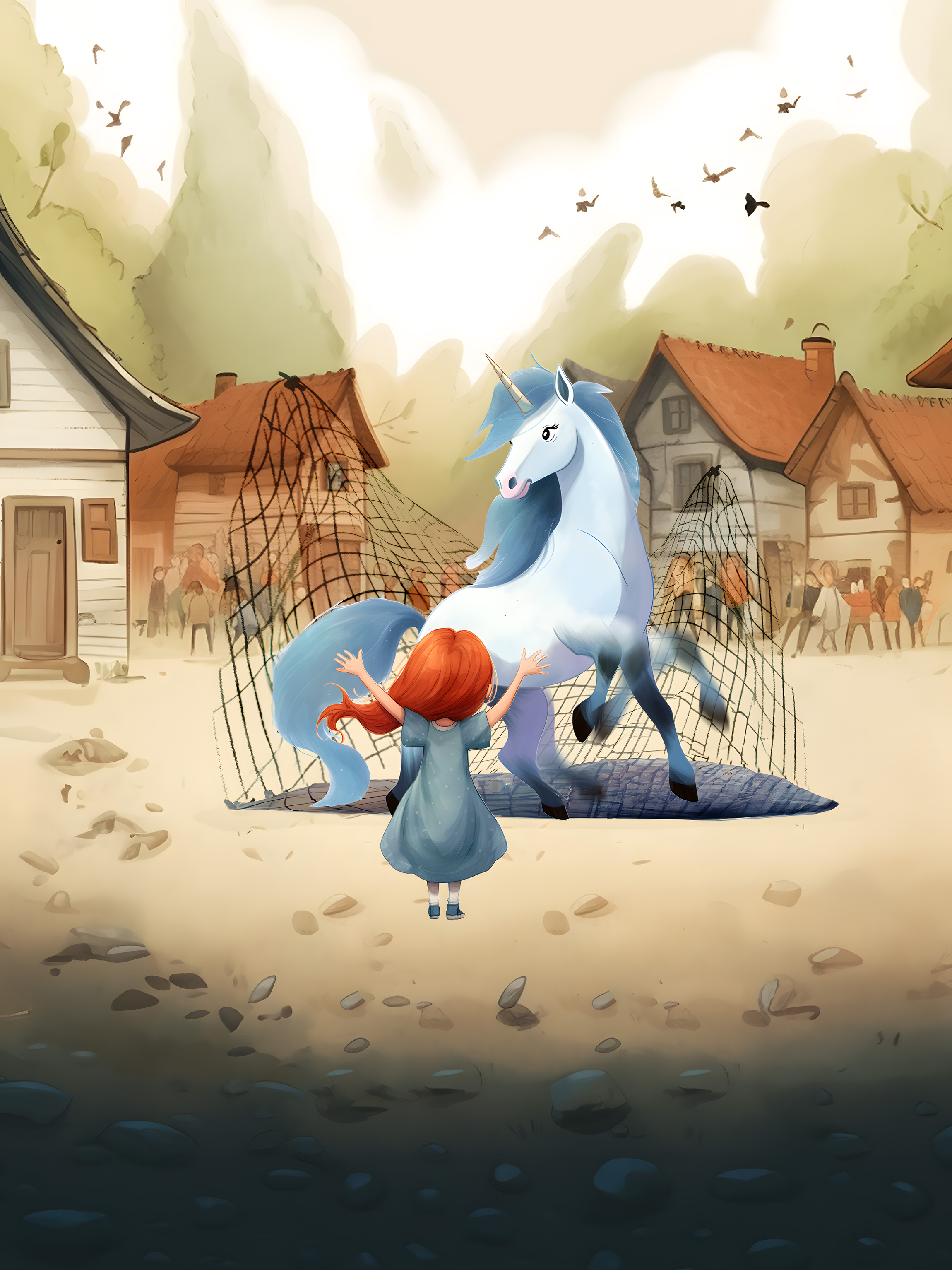 Illustration for page 12 of Lily and the Laughing Unicorn