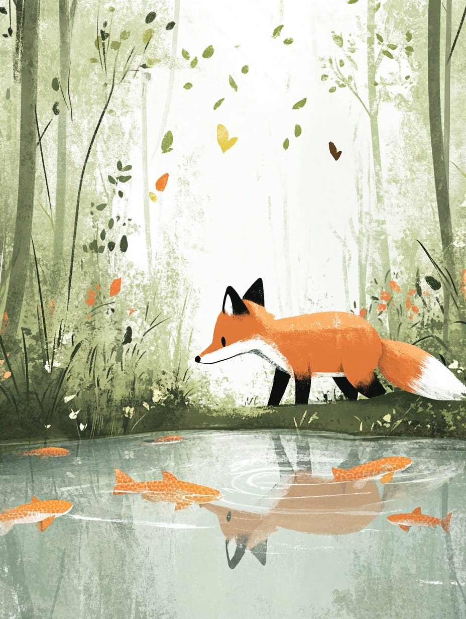 Illustration for page 3 of Luna's Forest Adventure