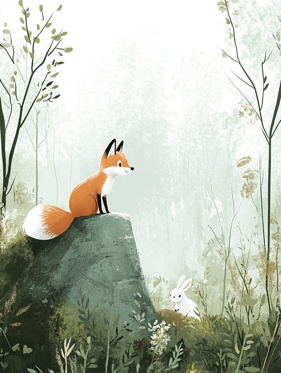 Illustration for page 5 of Luna's Forest Adventure
