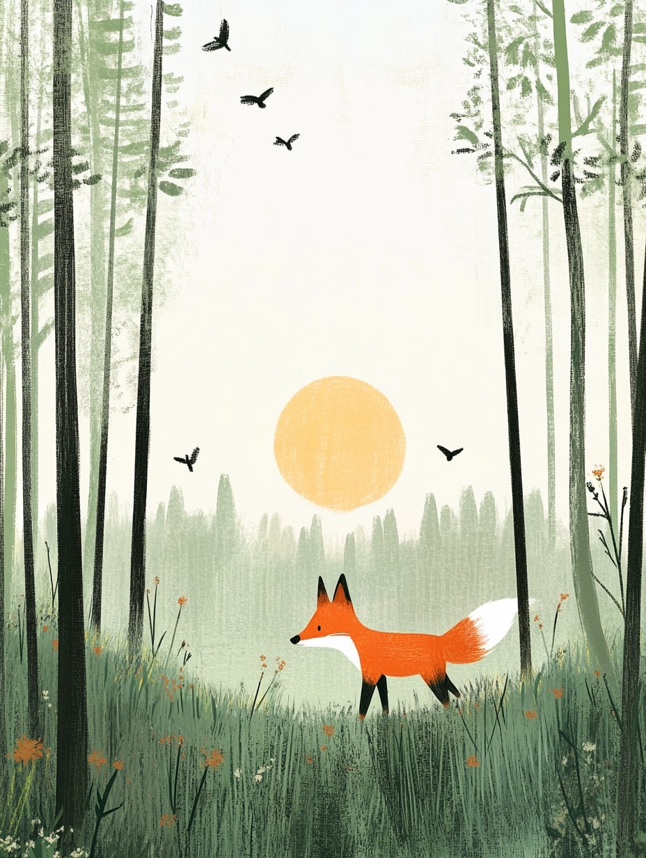 Illustration for page 6 of Luna's Forest Adventure