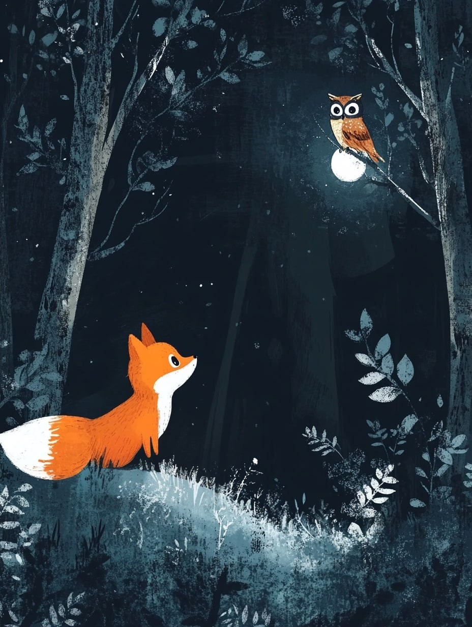 Illustration for page 8 of Luna's Forest Adventure