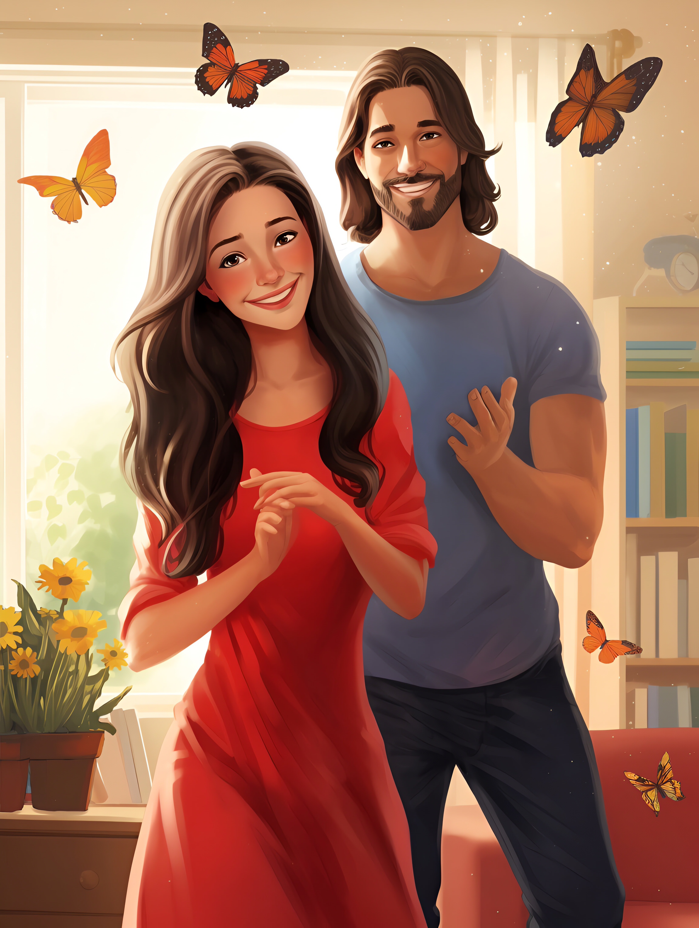 Illustration for page 14 of Mia and the Magic Paintbrush