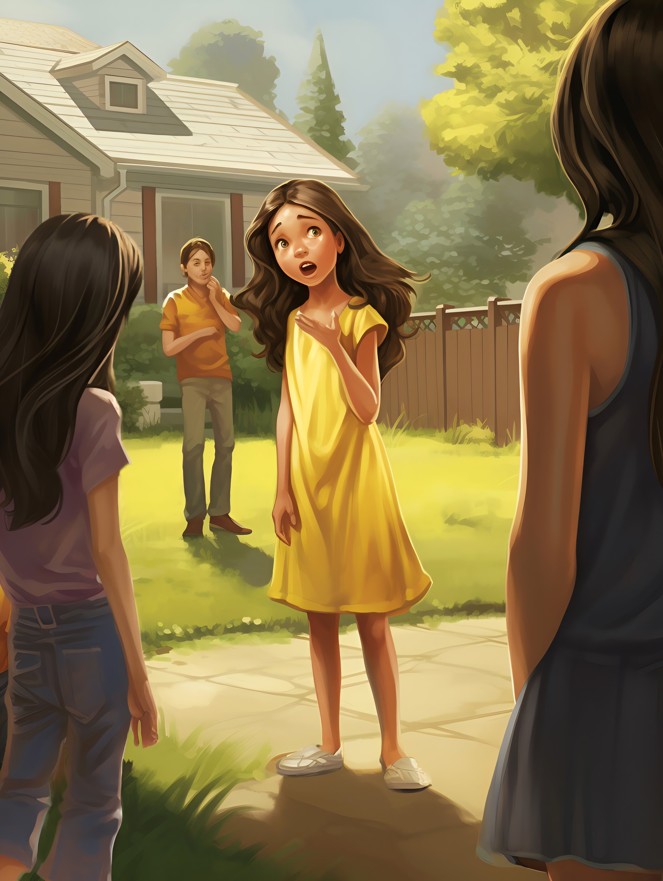 Illustration for page 17 of Mia and the Magic Paintbrush