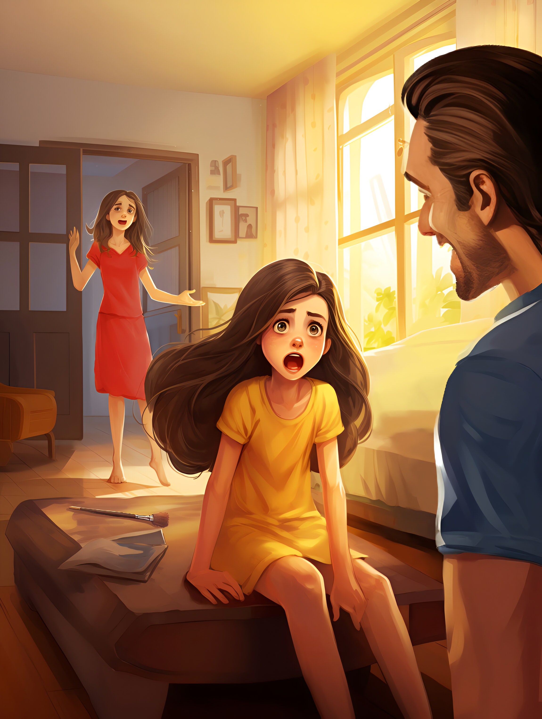 Illustration for page 18 of Mia and the Magic Paintbrush