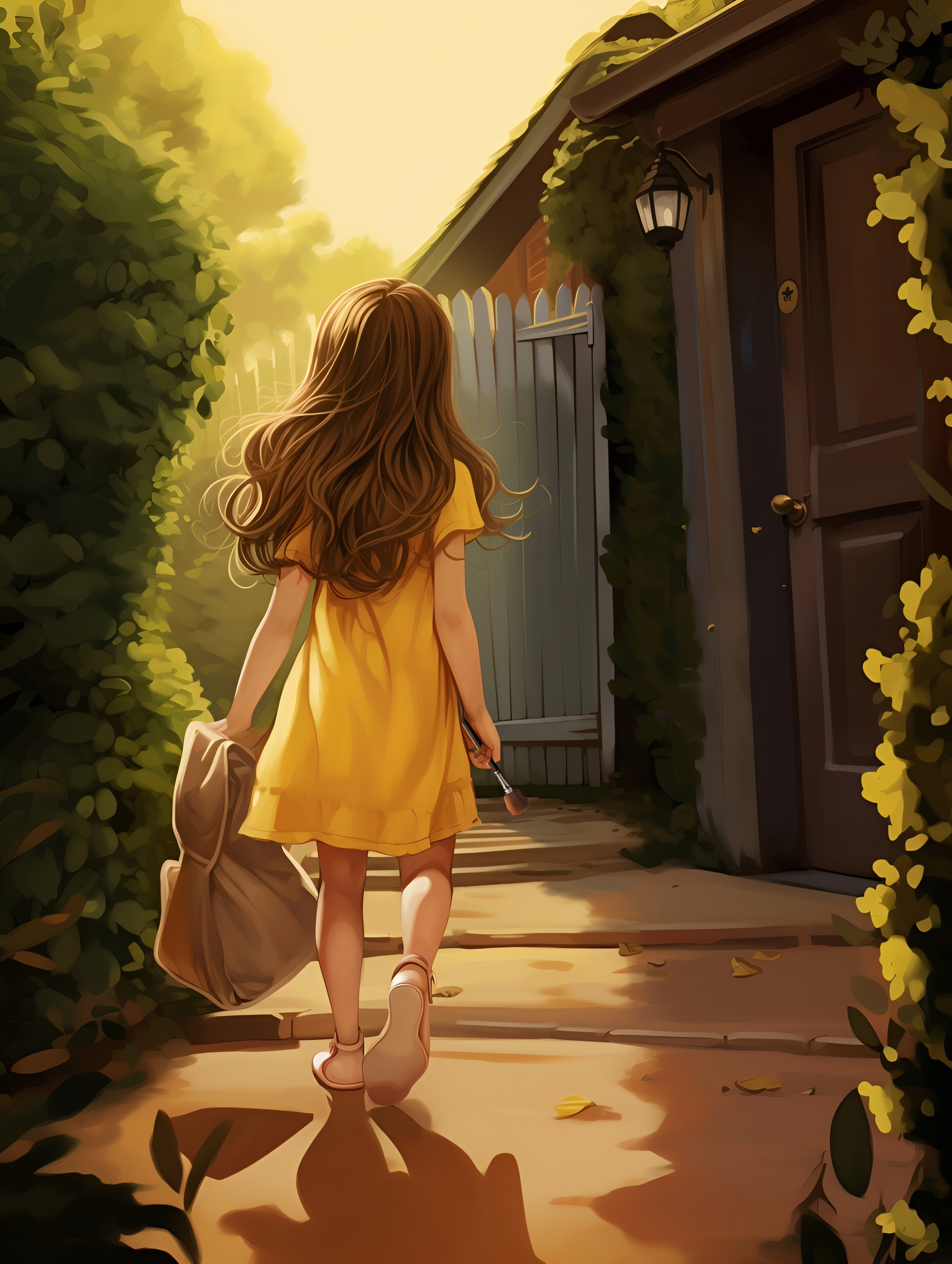 Illustration for page 19 of Mia and the Magic Paintbrush