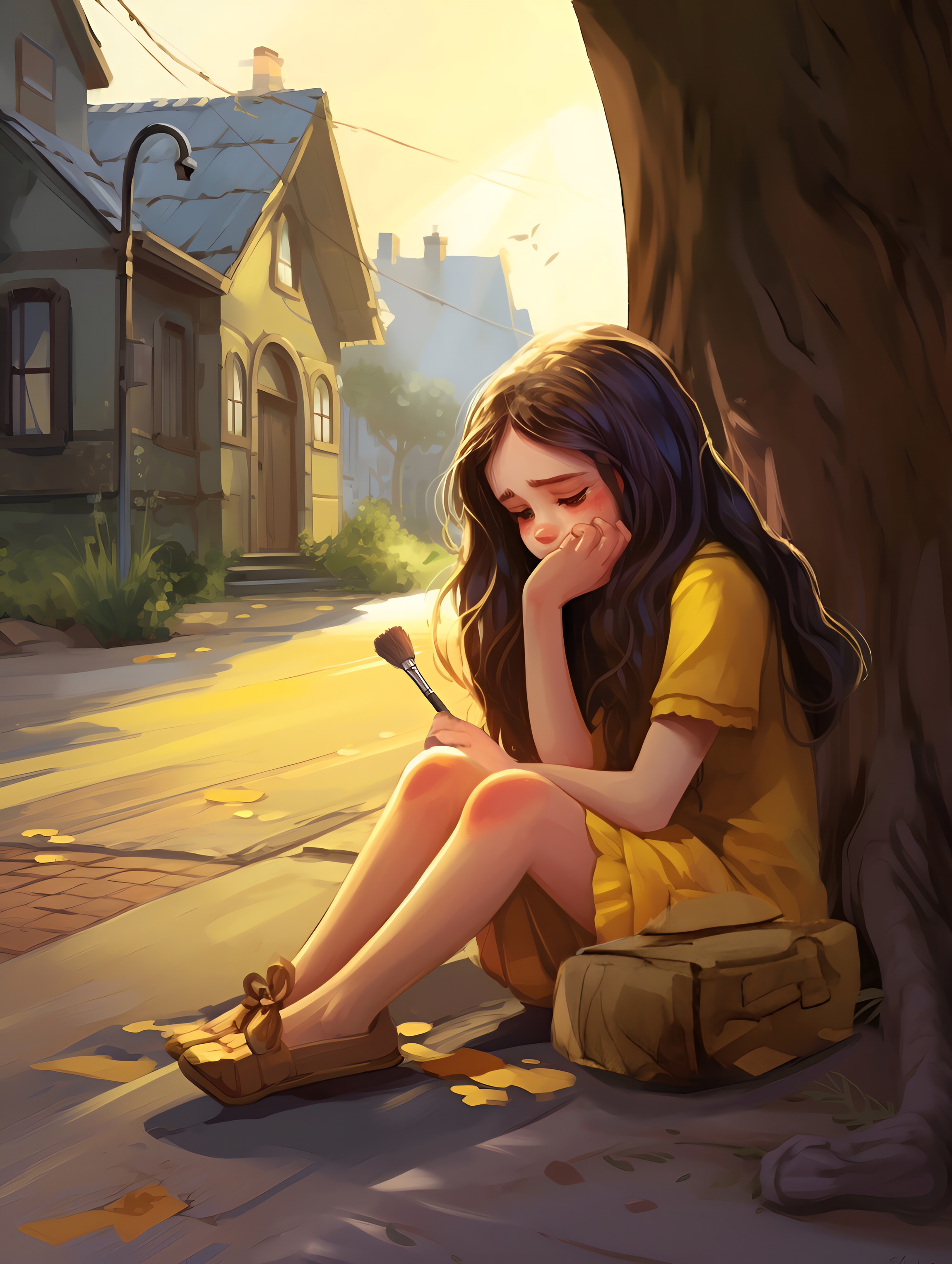 Illustration for page 21 of Mia and the Magic Paintbrush