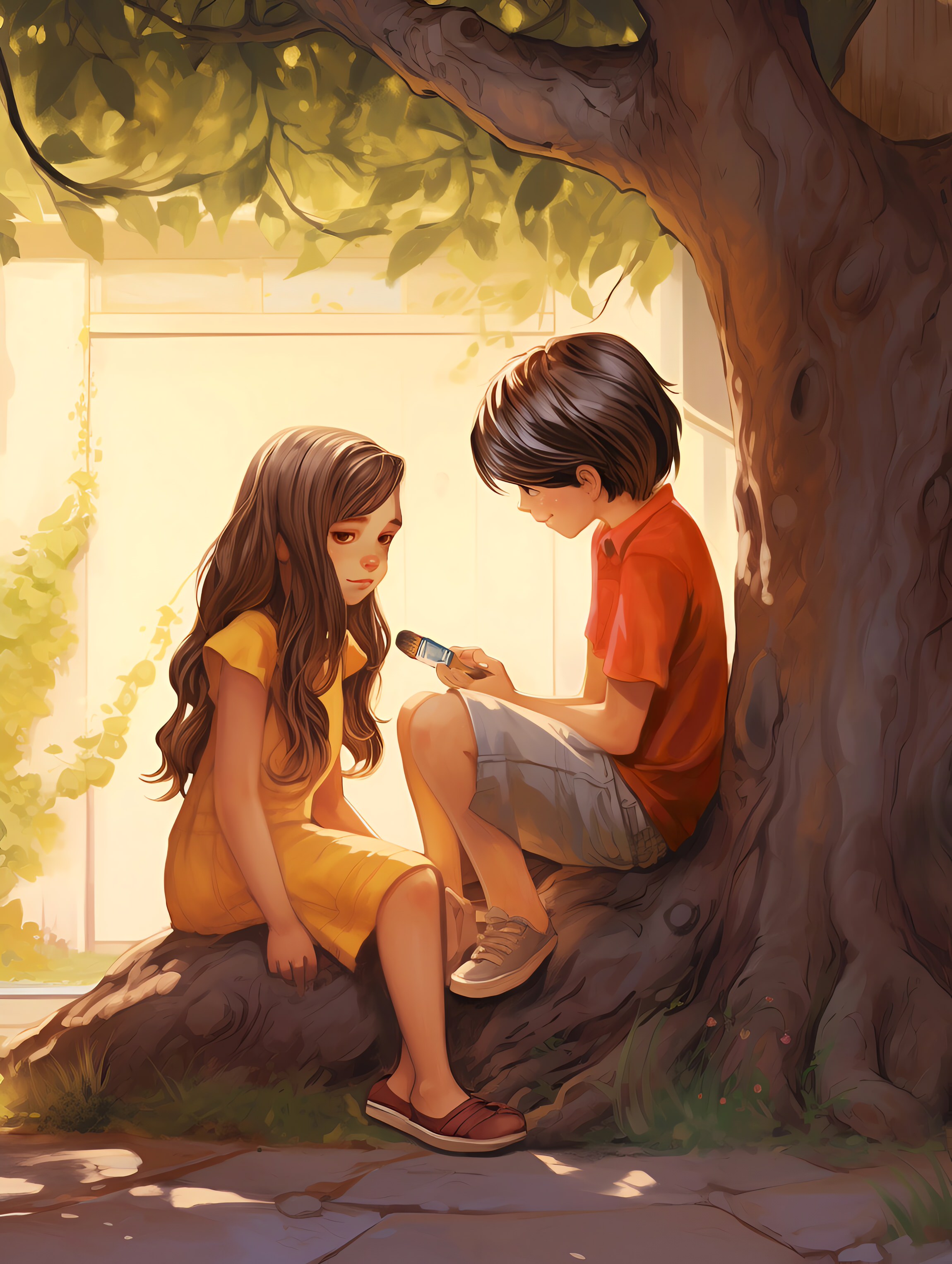 Illustration for page 22 of Mia and the Magic Paintbrush