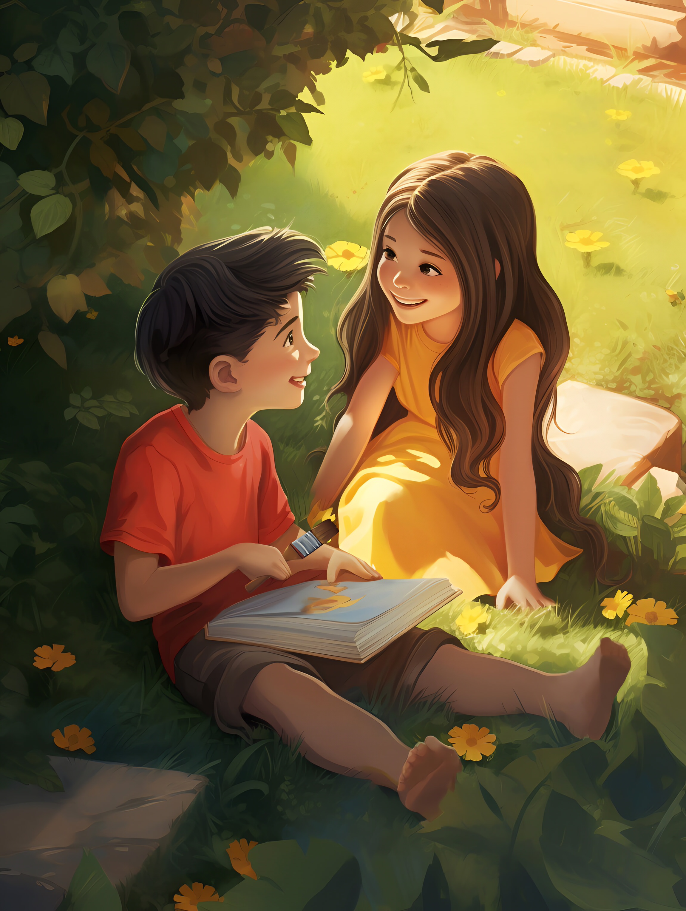 Illustration for page 23 of Mia and the Magic Paintbrush