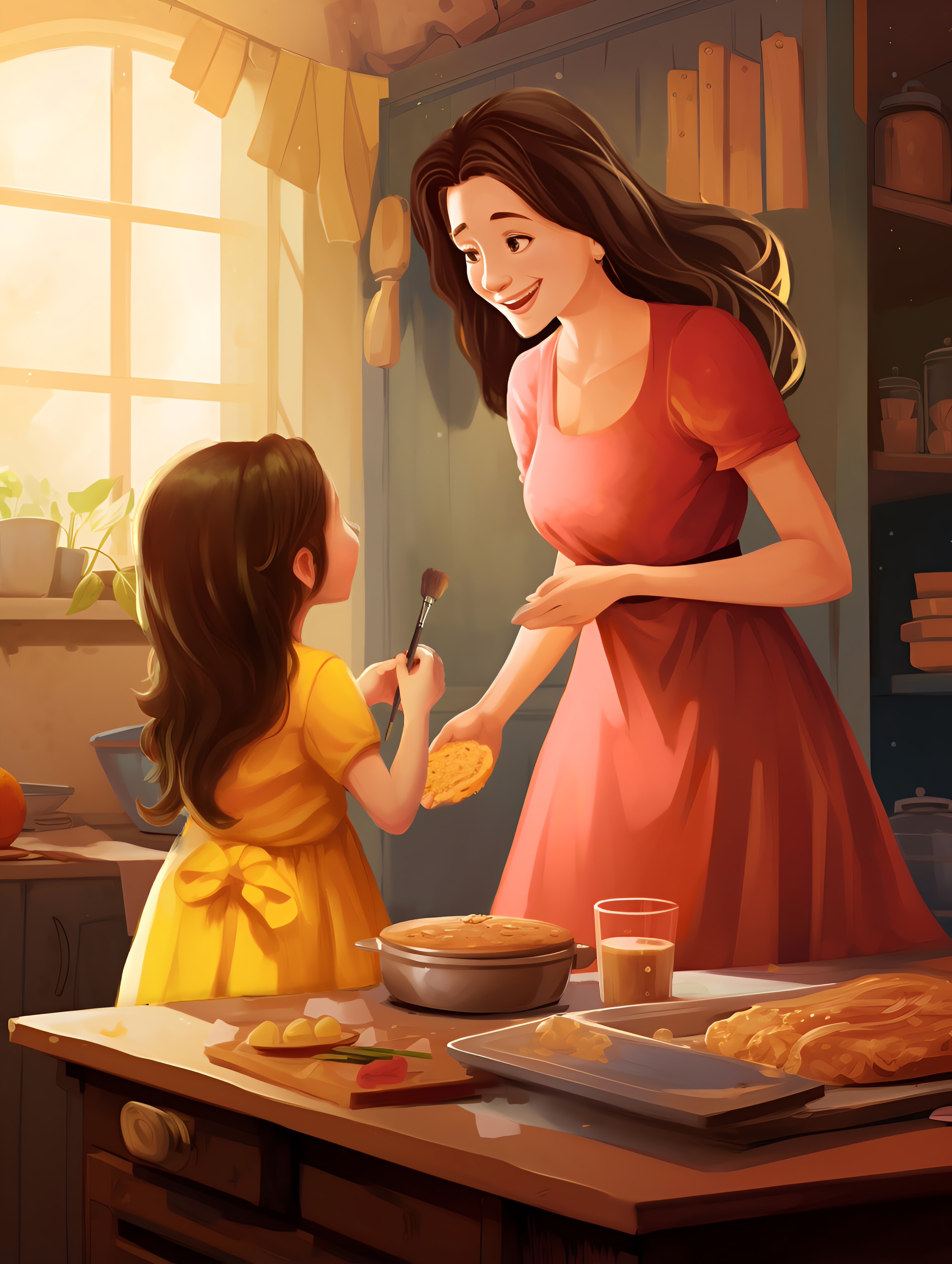 Illustration for page 8 of Mia and the Magic Paintbrush