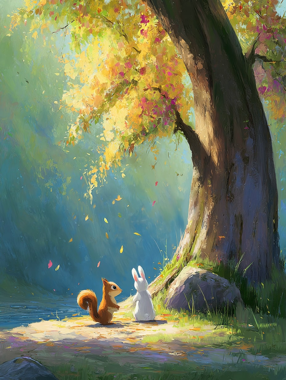 Illustration for page 12 of Oliver and the Magic Acorn