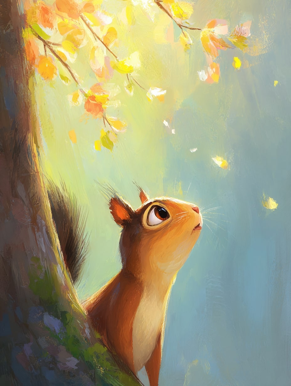 Illustration for page 13 of Oliver and the Magic Acorn
