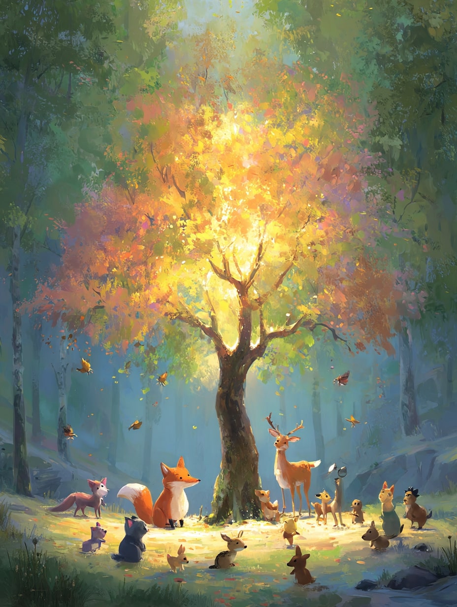 Illustration for page 9 of Oliver and the Magic Acorn