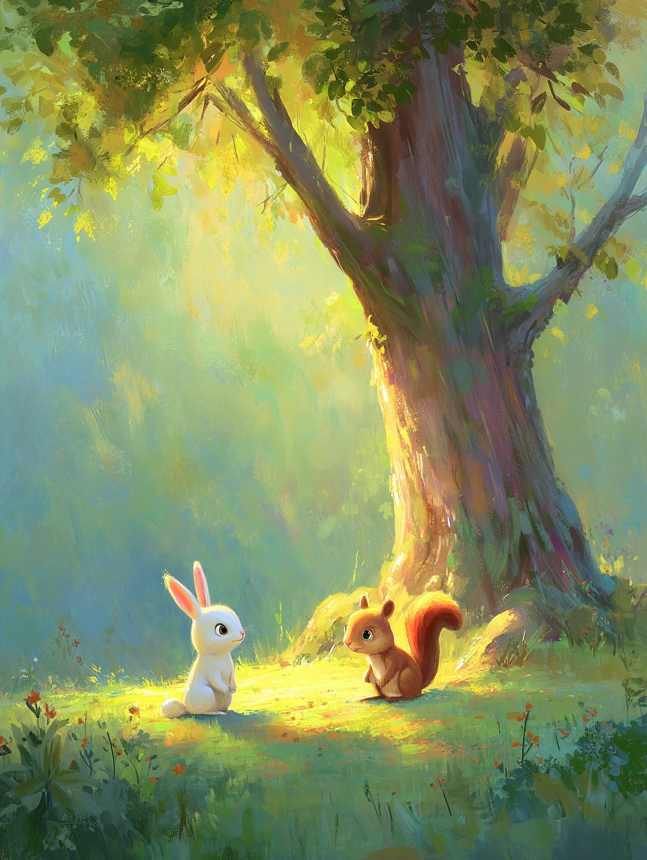 Illustration for page 10 of Oliver and the Magic Acorn
