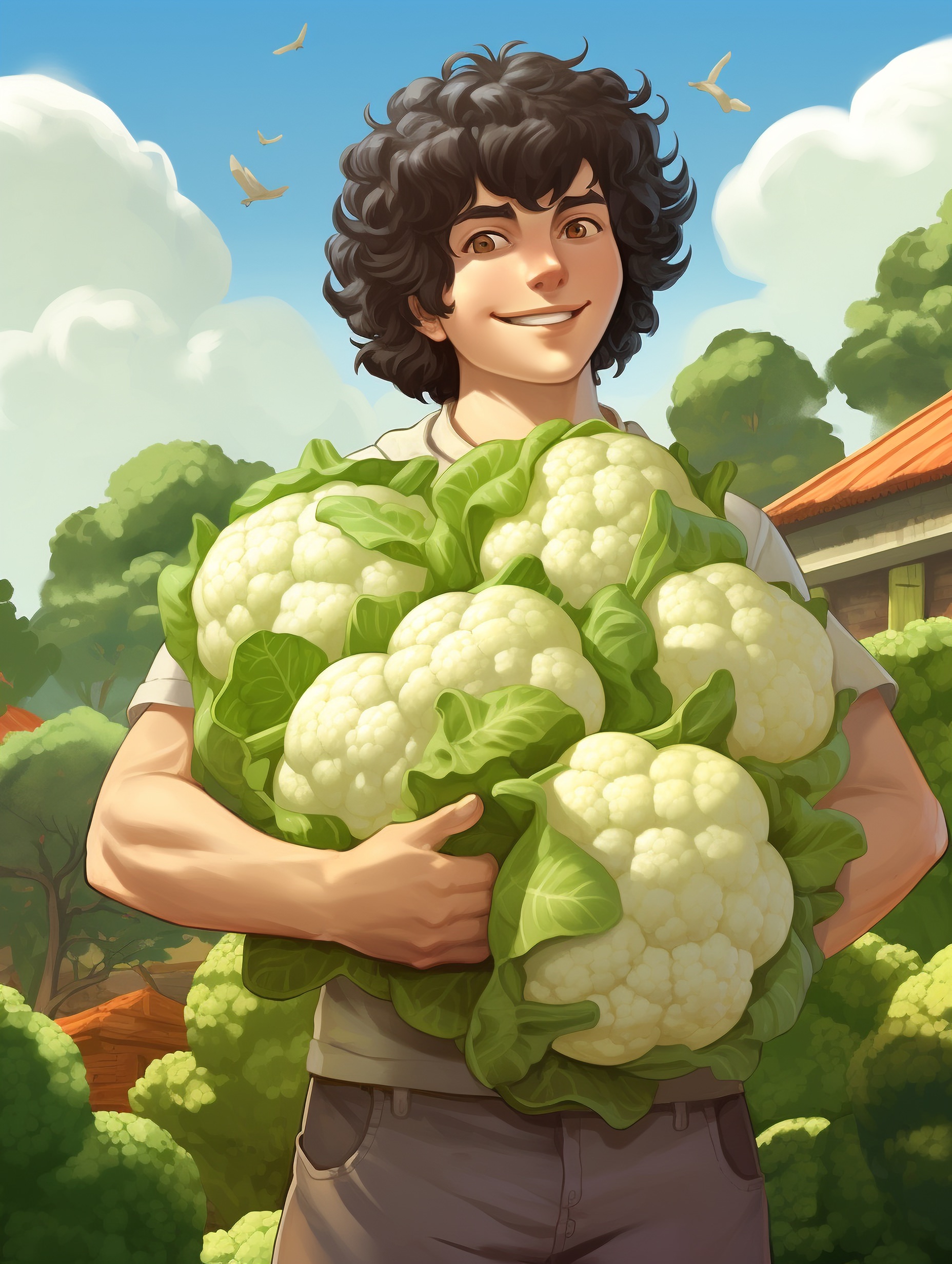 Illustration for page 5 of The Incredible Edible Adventures of Colin Cauliflower