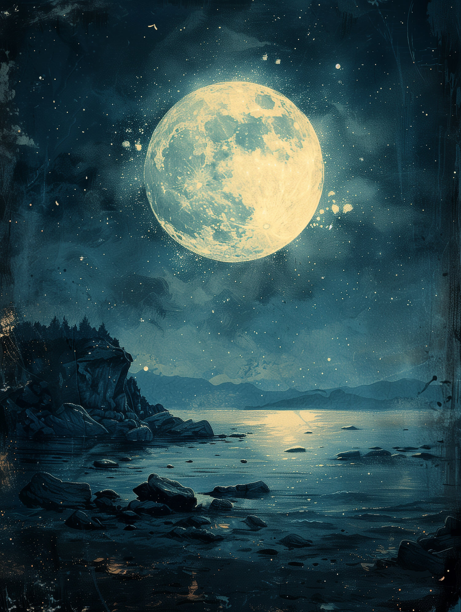 Illustration for page 2 of The Lonely Moon