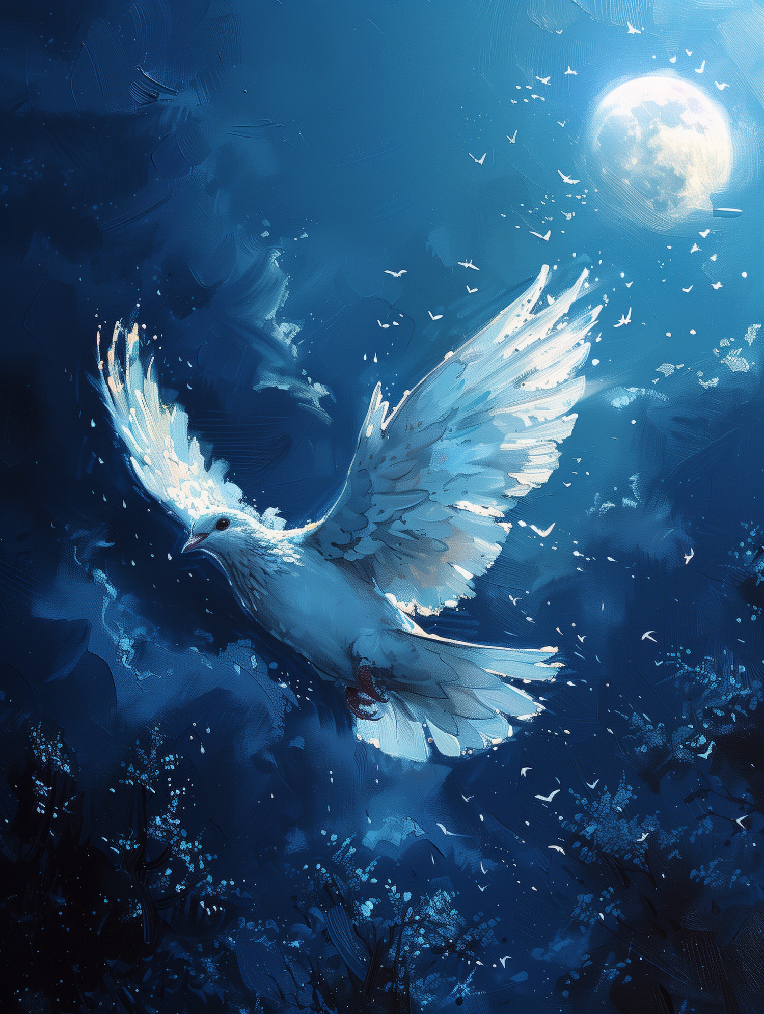 Illustration for page 6 of The Lonely Moon