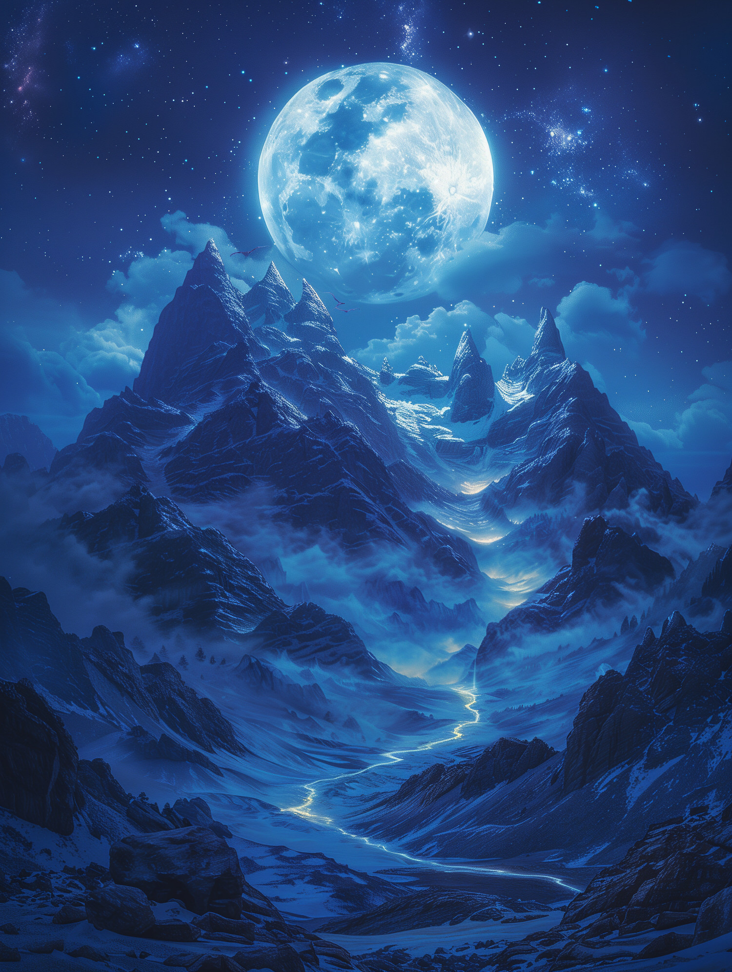 Illustration for page 7 of The Lonely Moon