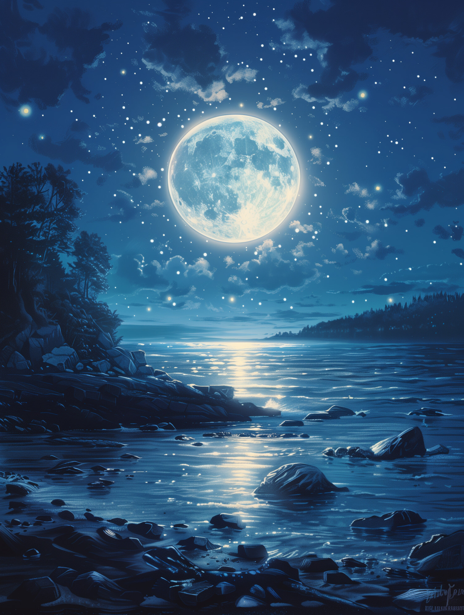 Illustration for page 8 of The Lonely Moon