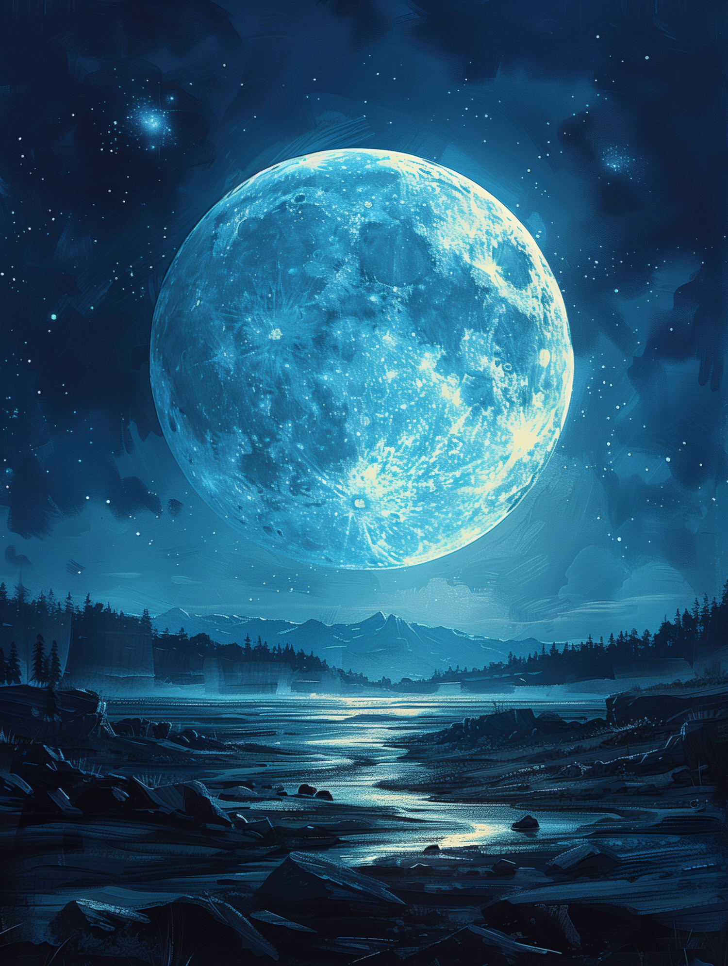 Illustration for page 10 of The Lonely Moon