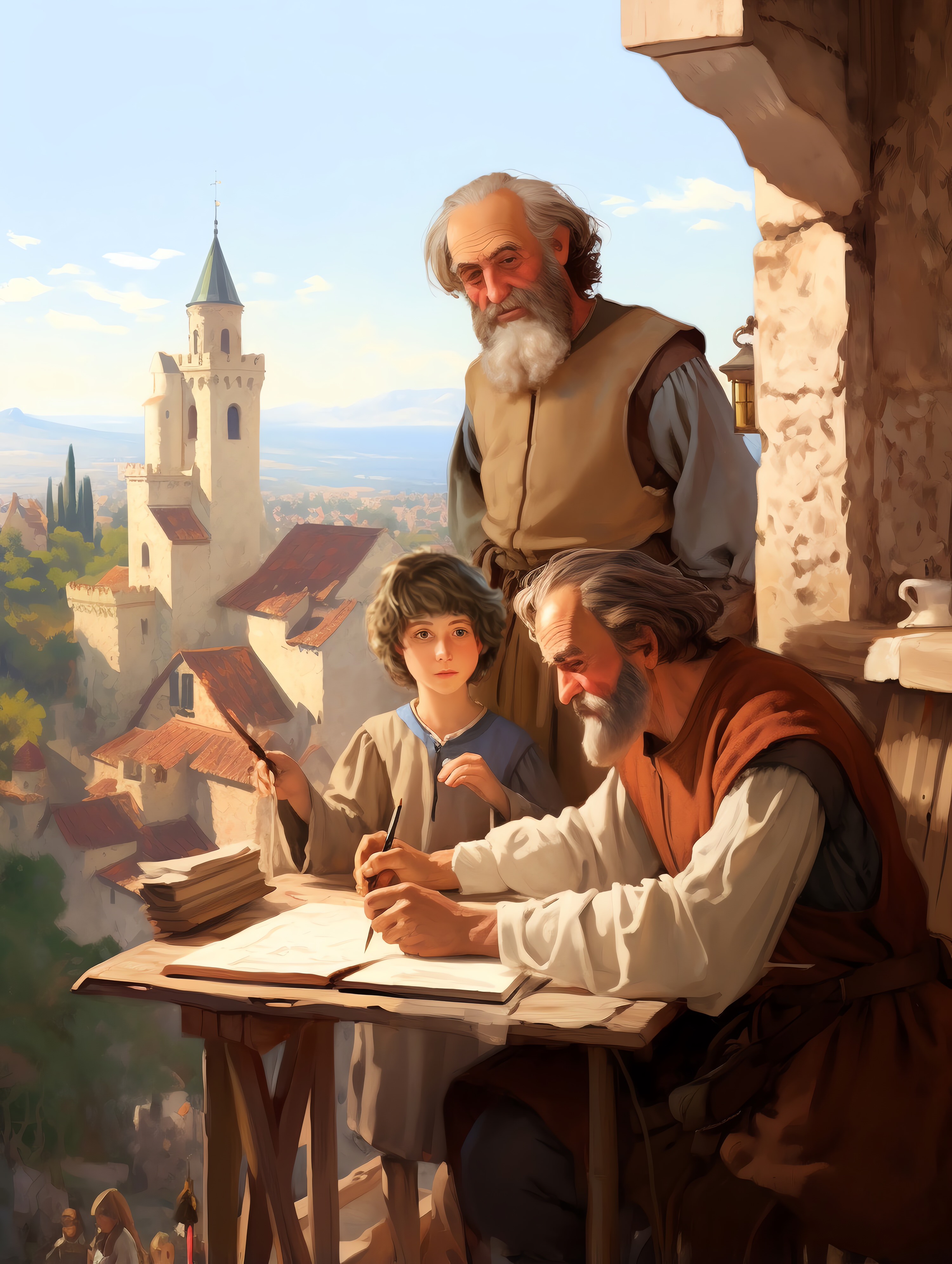 Illustration for page 12 of Tim and the Time Machine