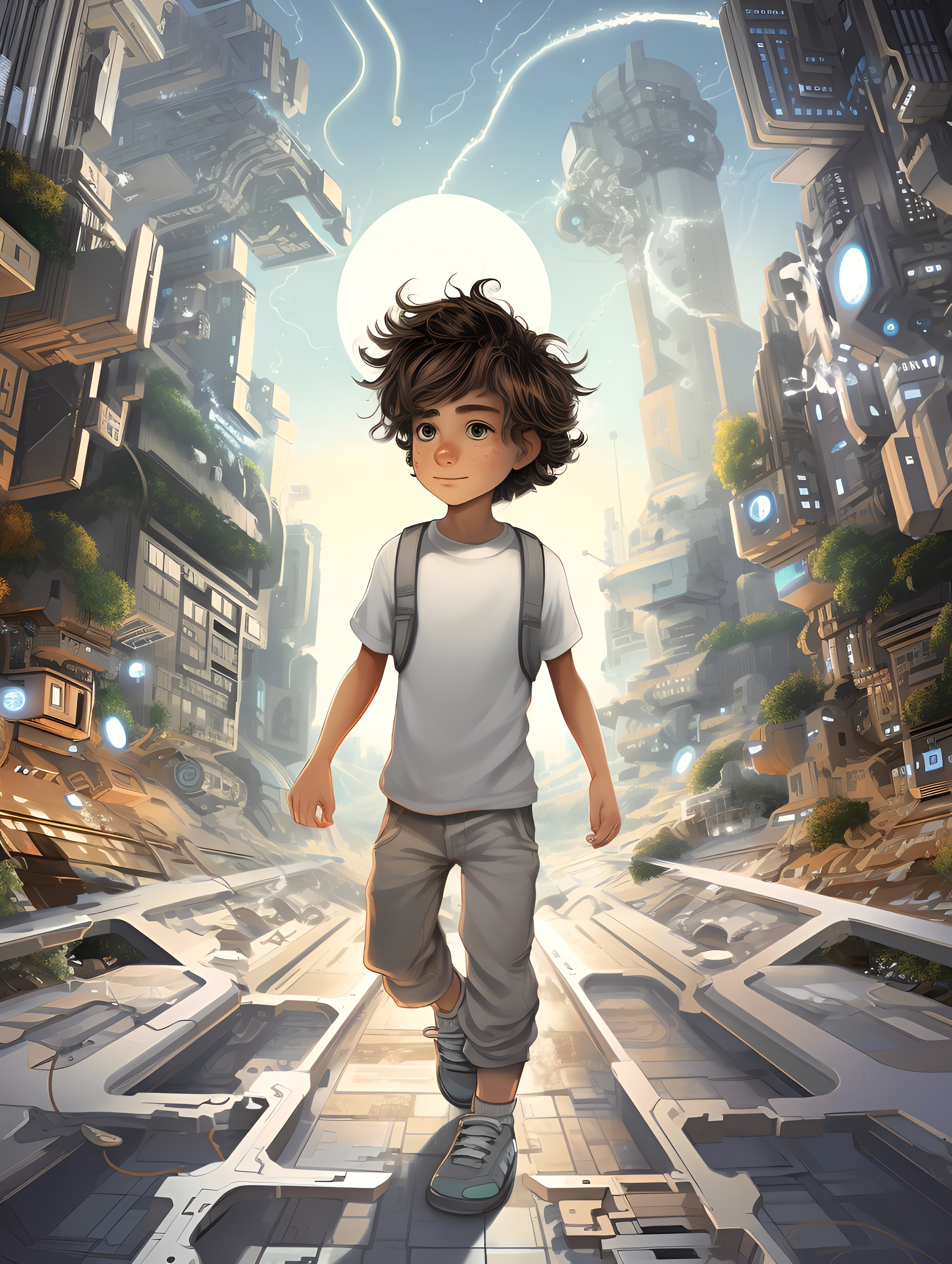 Illustration for page 16 of Tim and the Time Machine