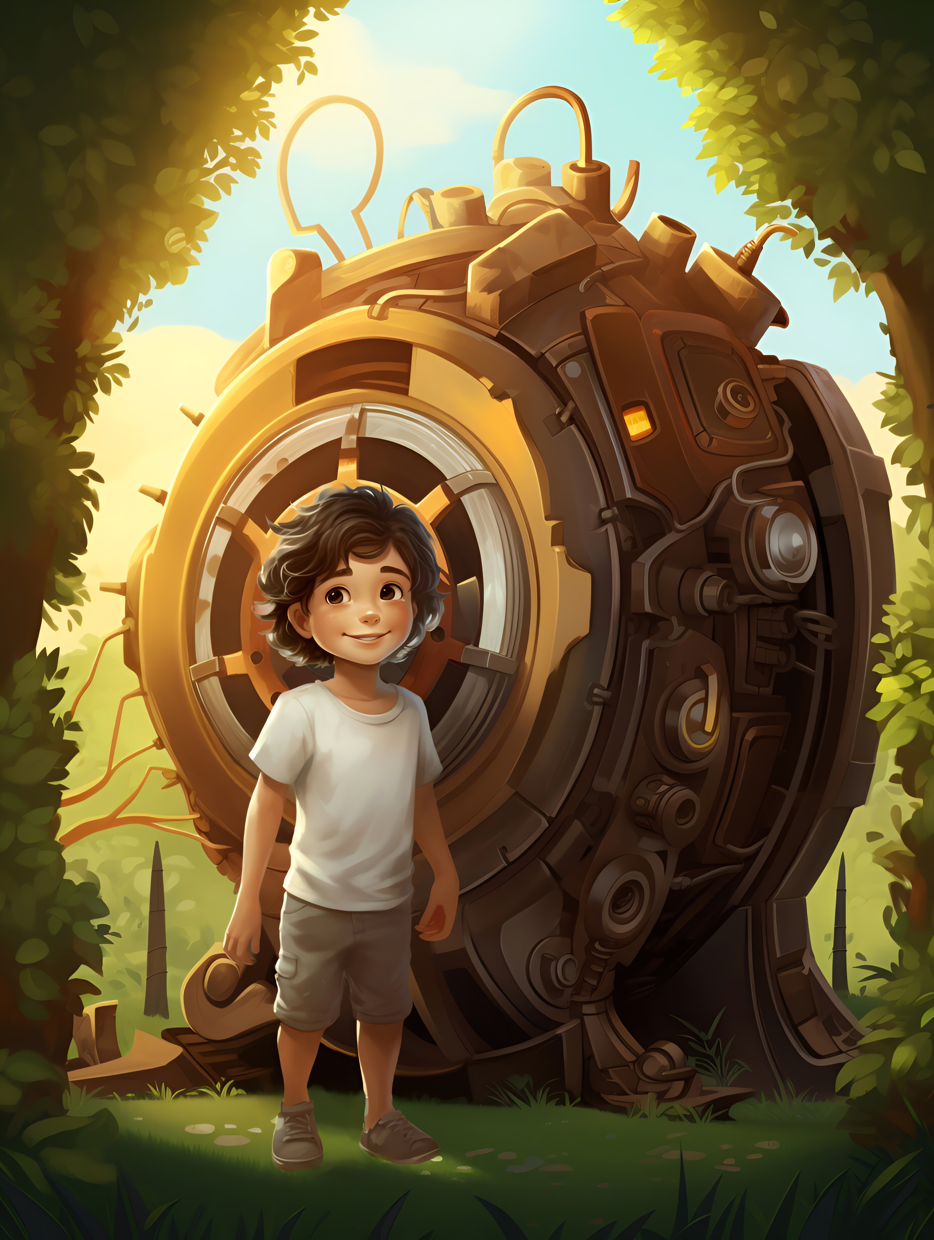 Illustration for page 20 of Tim and the Time Machine