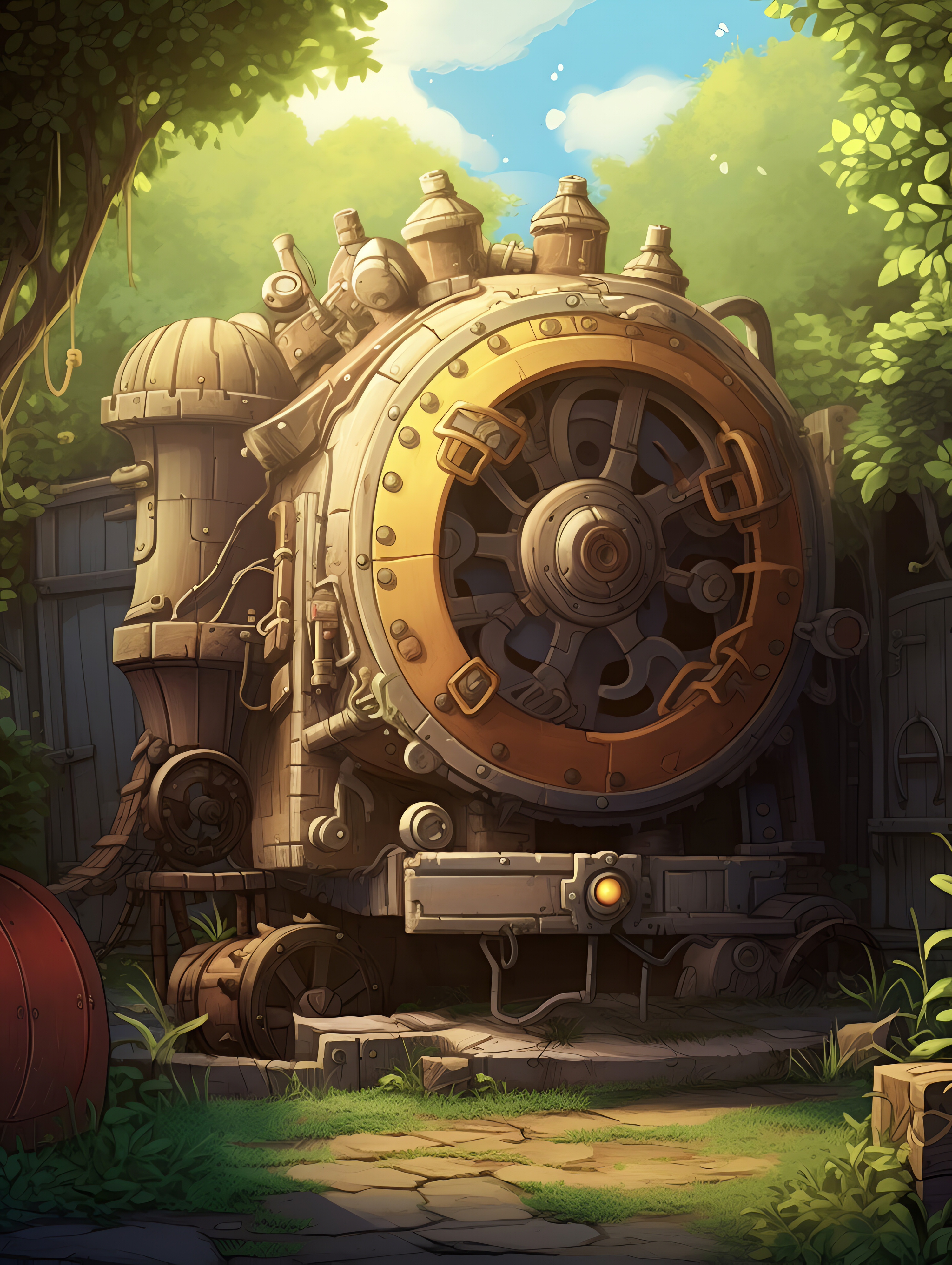Illustration for page 23 of Tim and the Time Machine