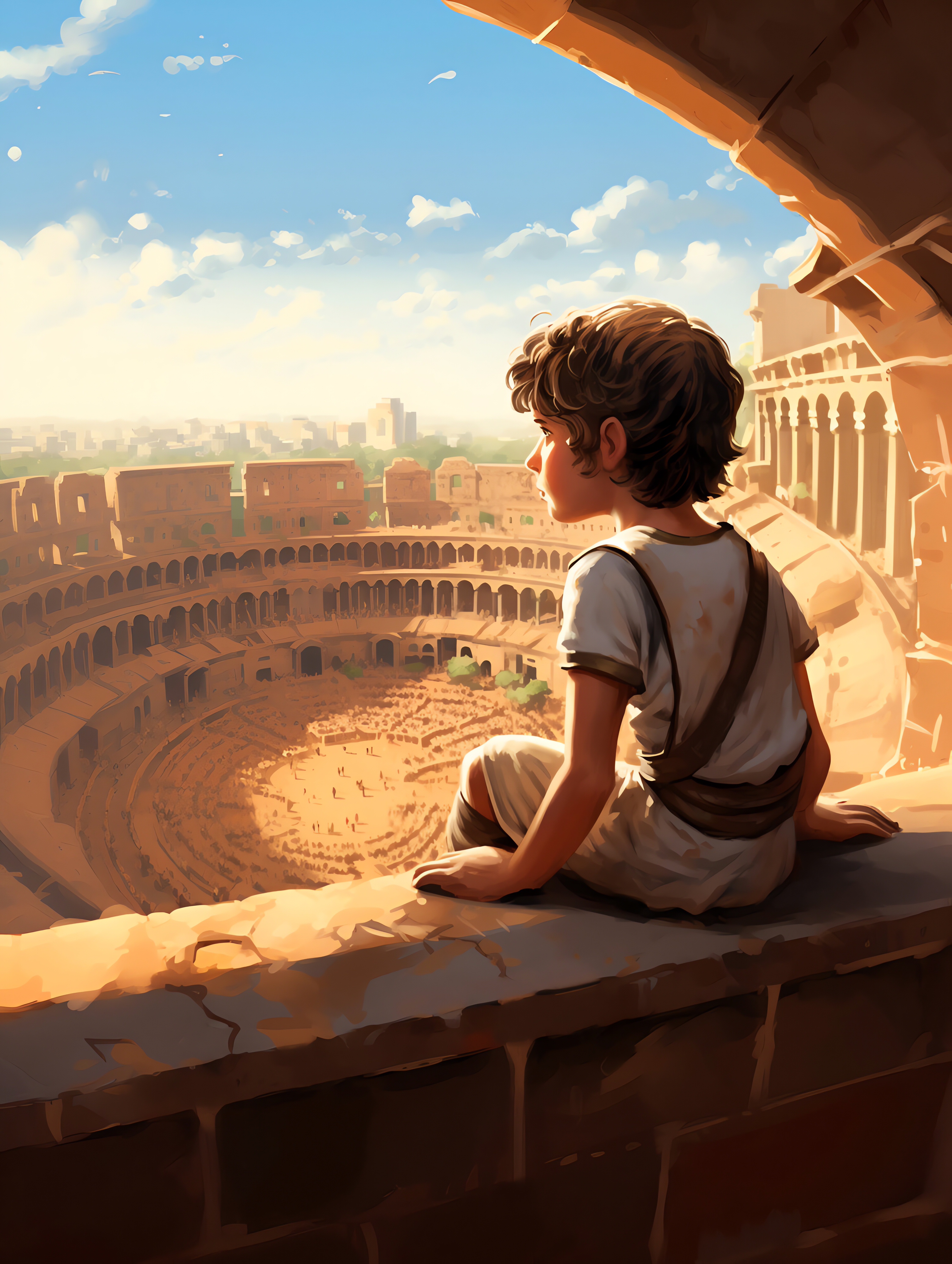 Illustration for page 10 of Tim and the Time Machine
