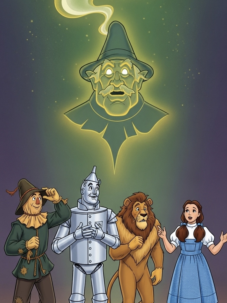 Illustration for page 13 of Wizard of Oz