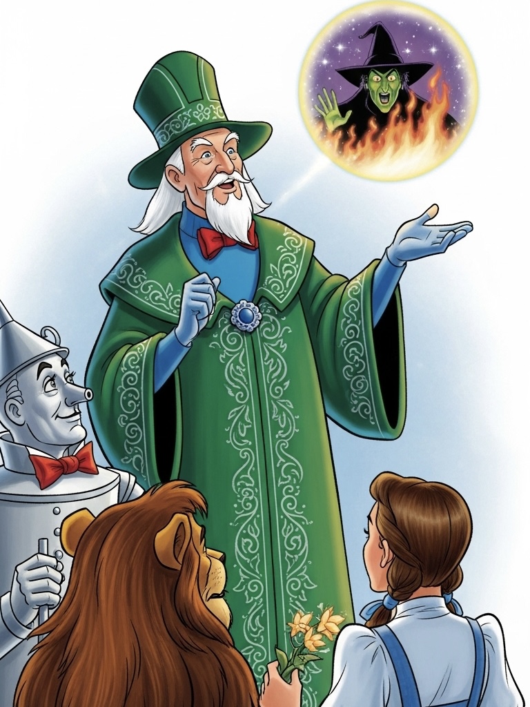 Illustration for page 14 of Wizard of Oz