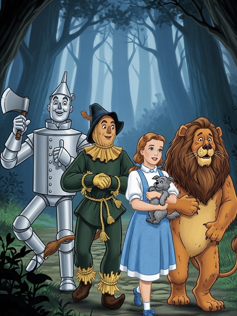Illustration for page 15 of Wizard of Oz