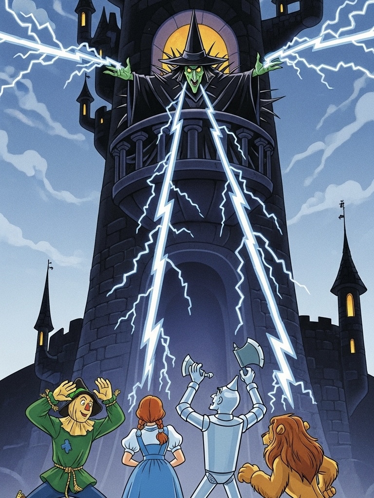 Illustration for page 16 of Wizard of Oz