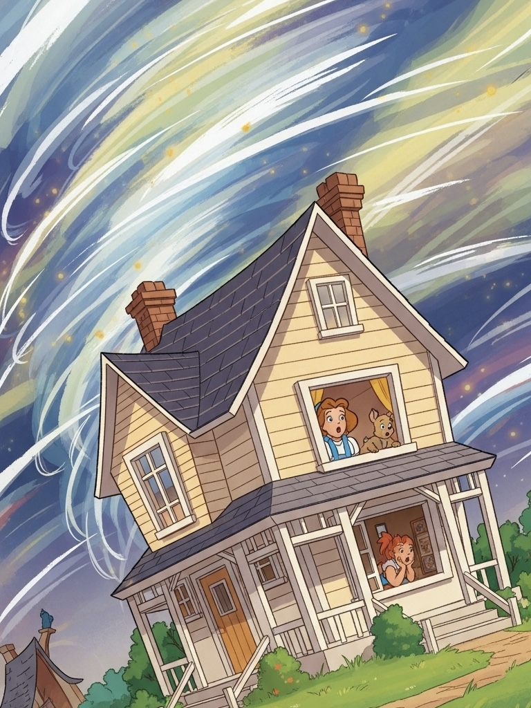 Illustration for page 3 of Wizard of Oz