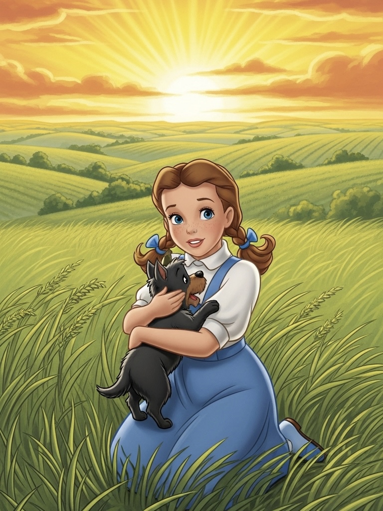 Illustration for page 23 of Wizard of Oz