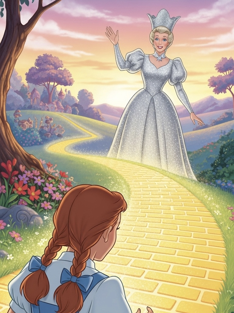 Illustration for page 6 of Wizard of Oz