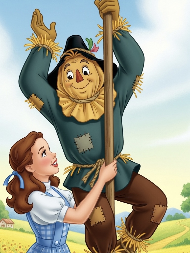 Illustration for page 7 of Wizard of Oz