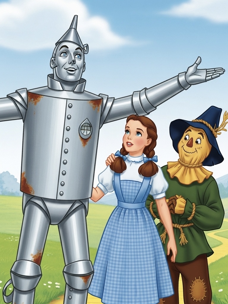 Illustration for page 8 of Wizard of Oz