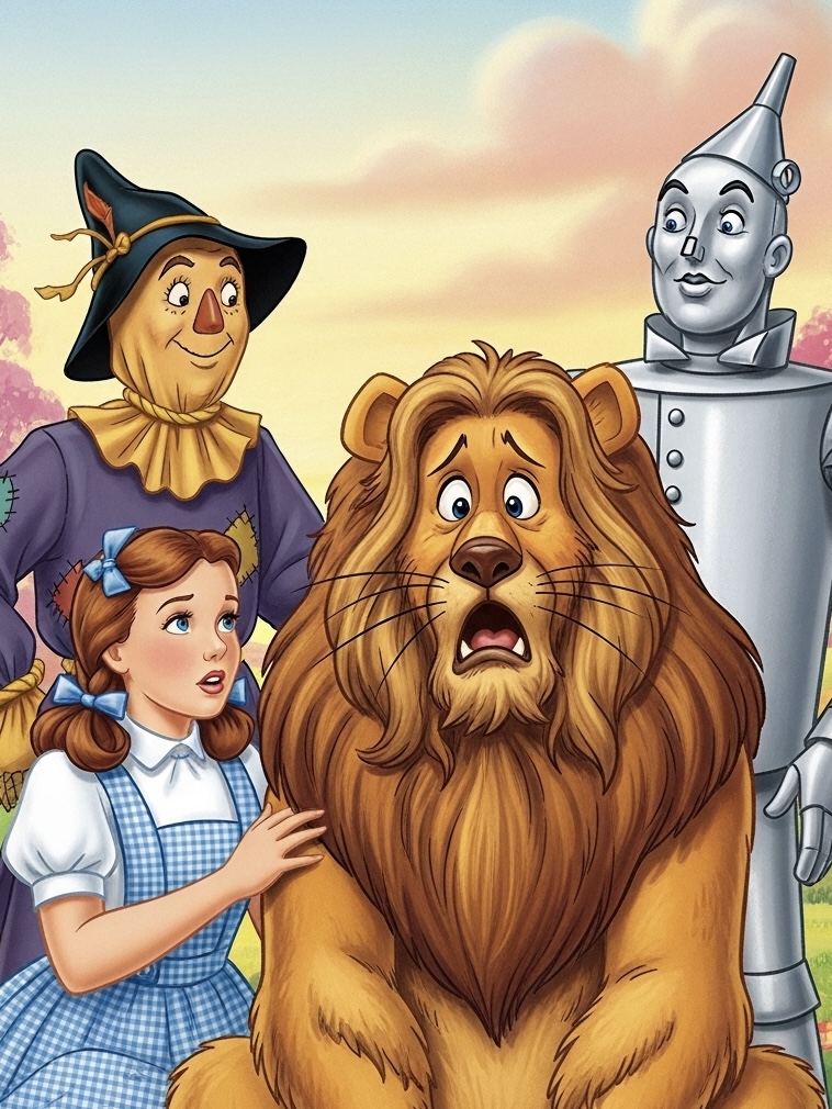 Illustration for page 9 of Wizard of Oz