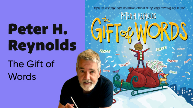 Author event with Peter H. Reynolds reading The Gift of Words