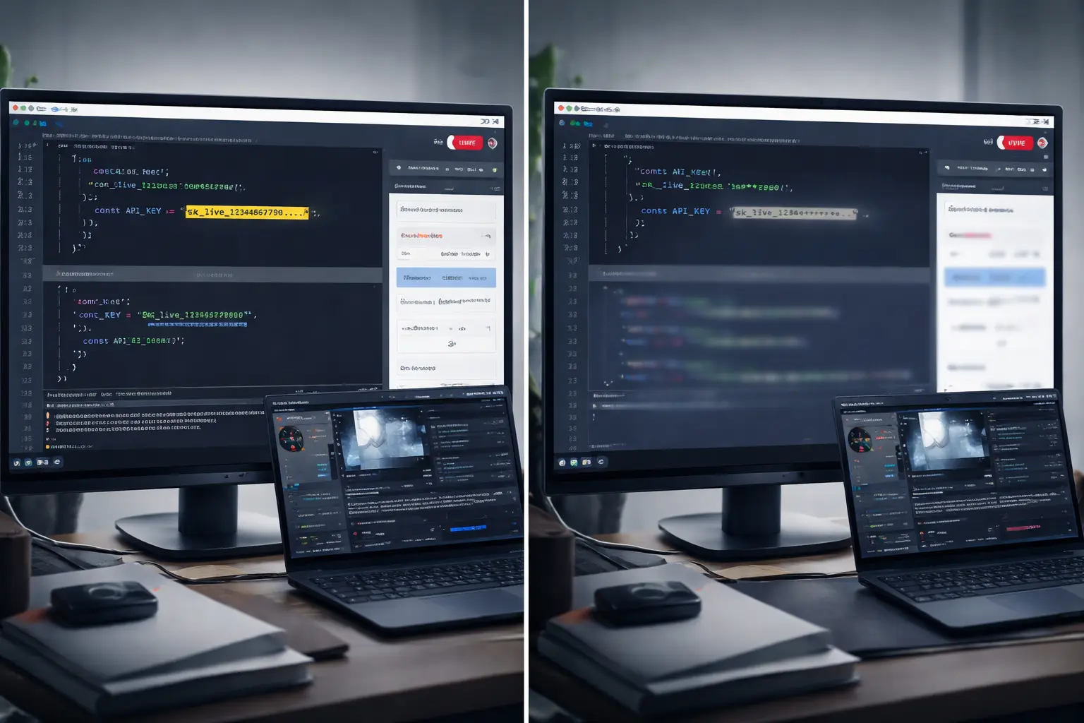 What’s possible with StreamBlur: preventing API key exposure during live demos and streaming sessions.