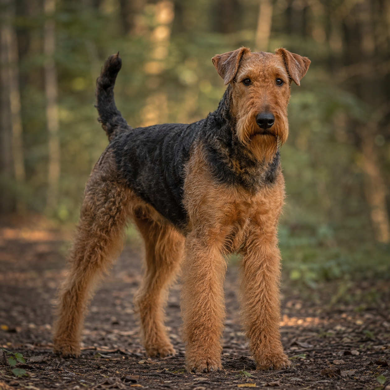 Chien de race Airedale Terrier