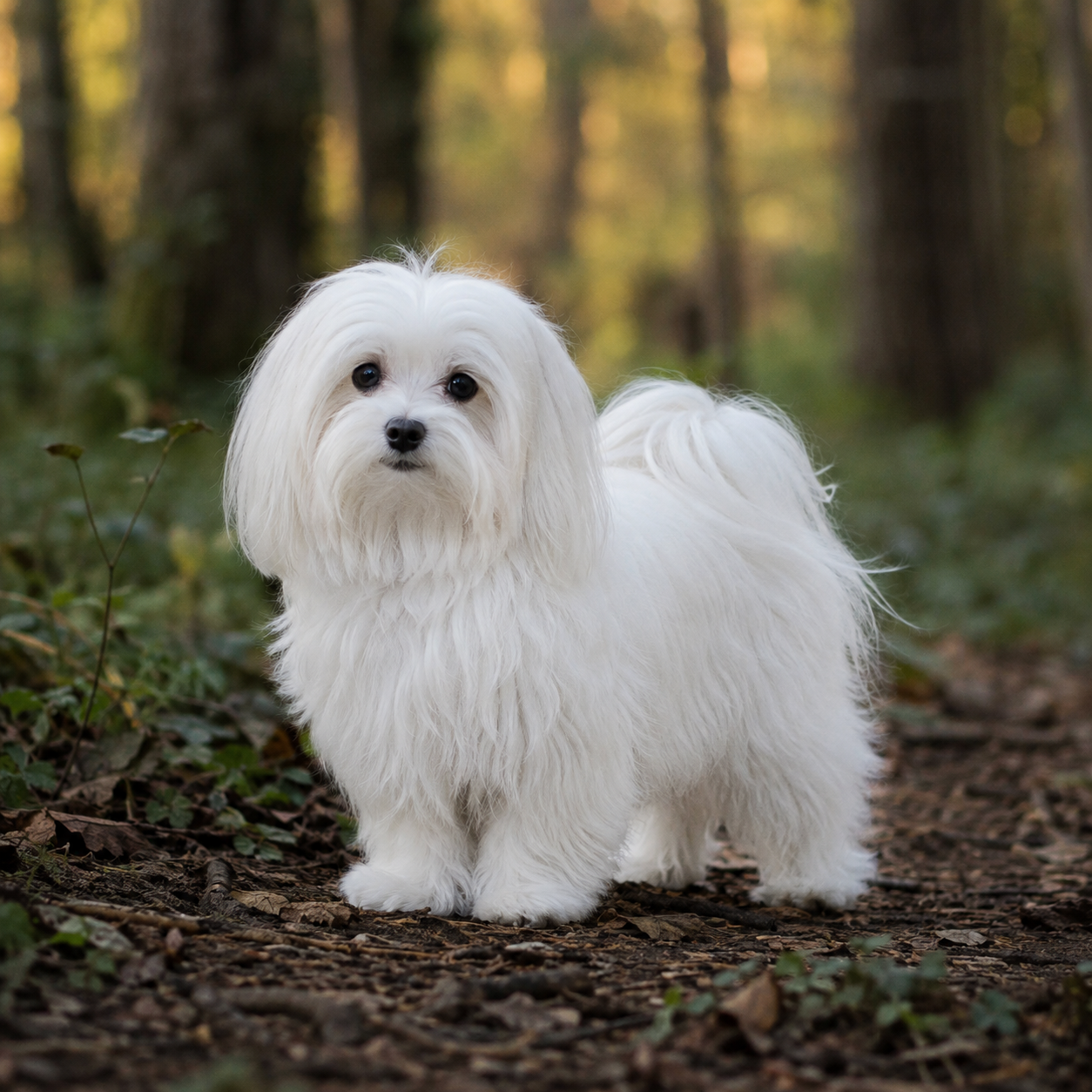 Chien de race Bichon Maltais