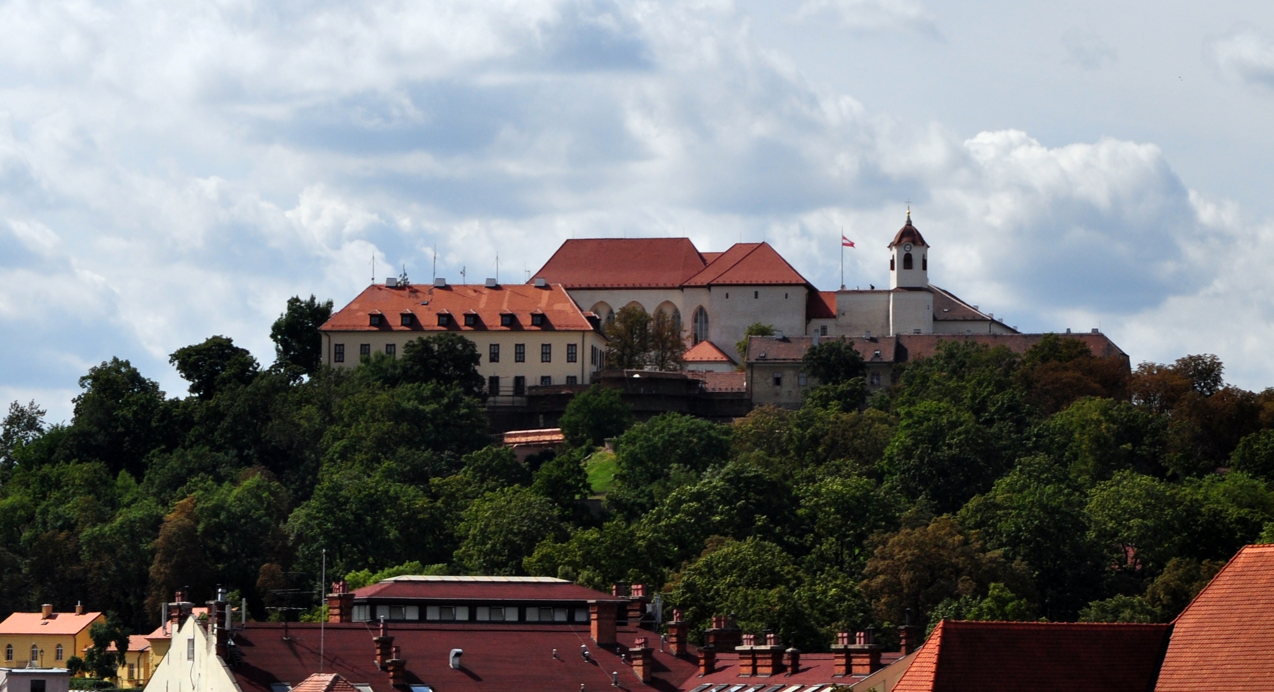 Špilberk Castle rising above Brno