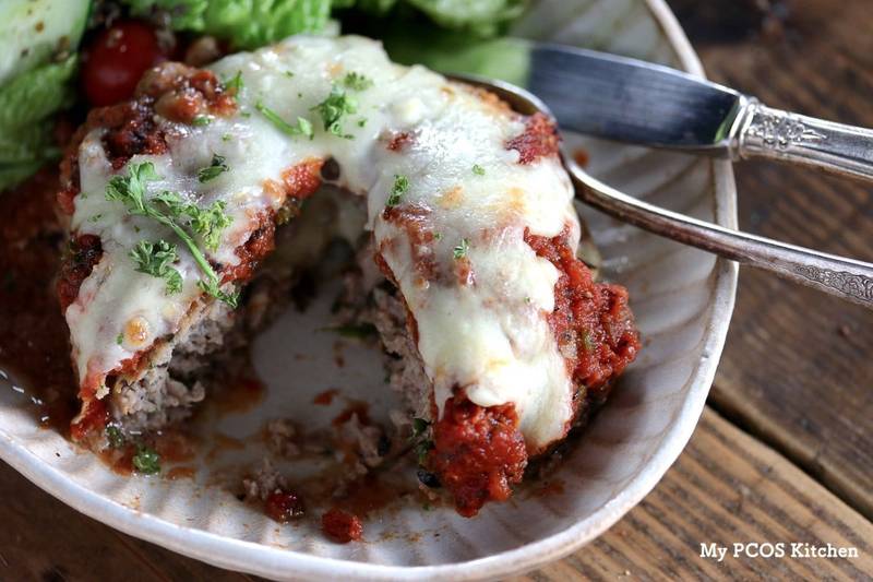 Keto Cheese-Stuffed Giant Meatballs