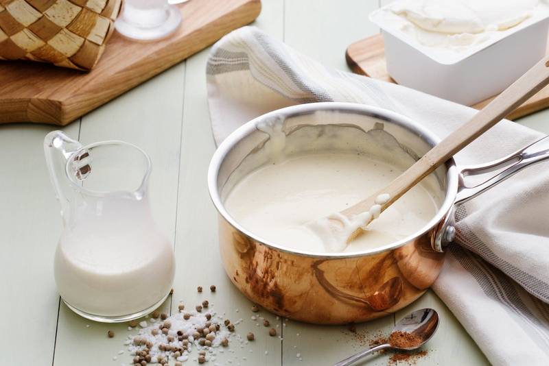 Gluten-free bechamel sauce