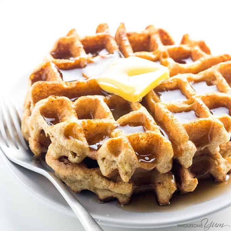 Keto Paleo Almond Flour Waffles Recipe - Gluten Free