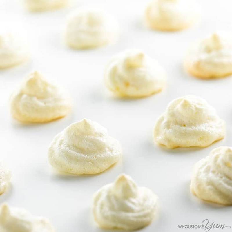 Easy Sugar-Free Lemon Meringue Cookies Recipe - 4 Ingredients