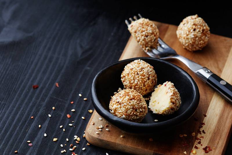 Savory sesame fat bombs