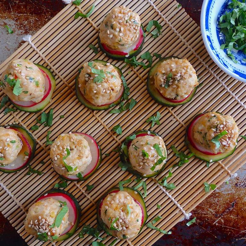 Kimchi Meatballs