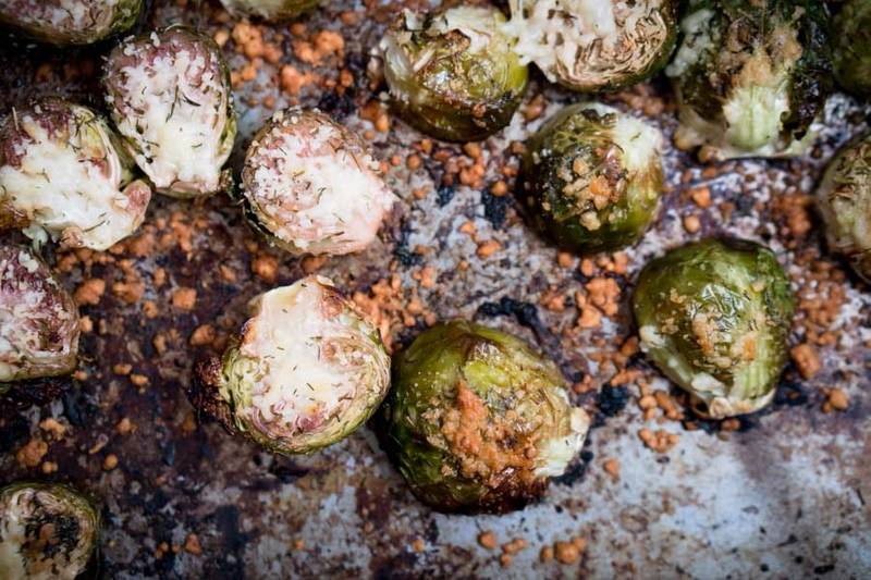 Low Carb Parmesan Crusted Brussels Sprouts Recipe